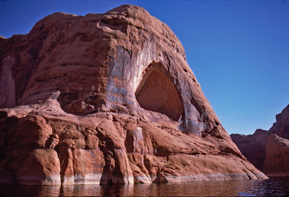 Forming arch over lake