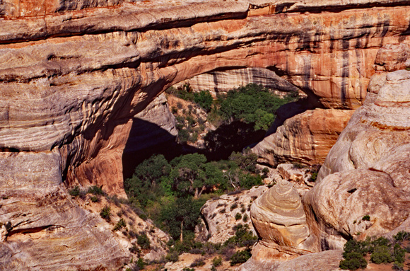 Large cave in cliff