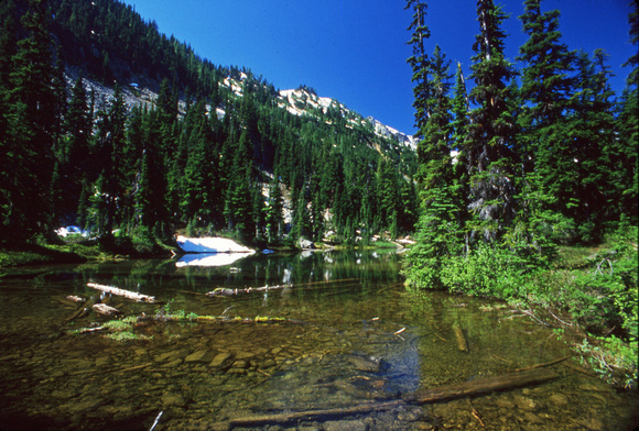 Mountain lake scene