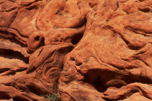 Reddish curve rock formation