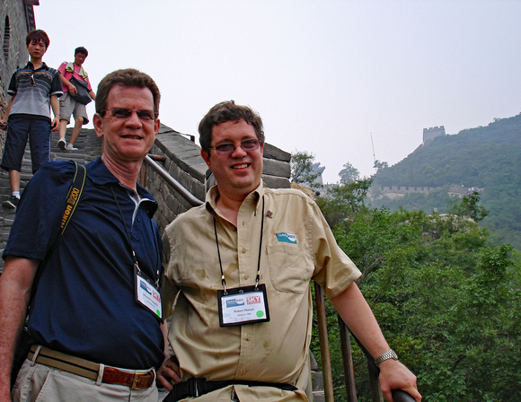 Bob and Mike McGlaughlin at the Great Wall