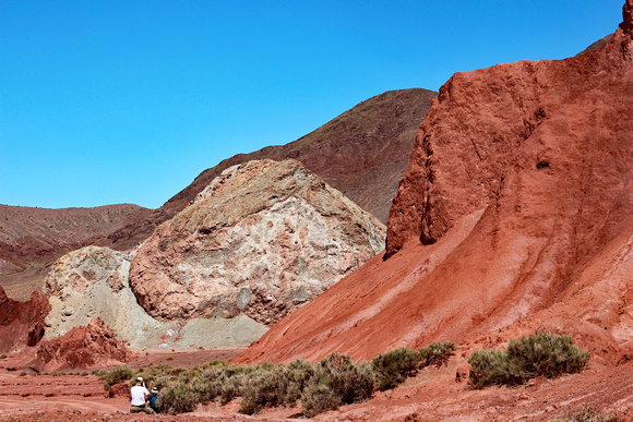 Red Atacama cliff