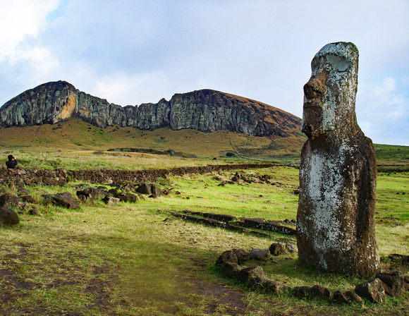 The lonely moai