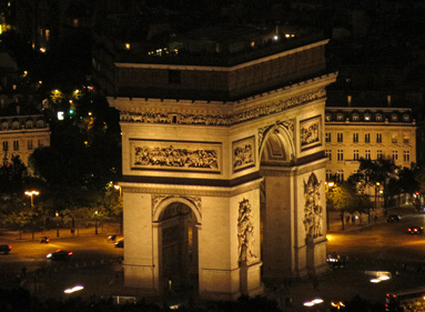 Arc de Triomphe from Eiffel Tower