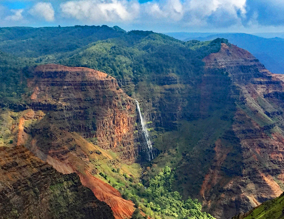 Kauai Waimea Canyon waterfall
