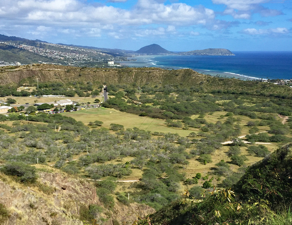 Oahu view from Diamond Head