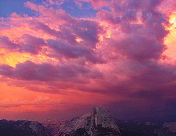 Yosemite clouds over Half Dome2