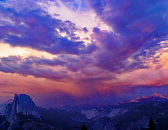 Yosemite clouds over Half Dome3