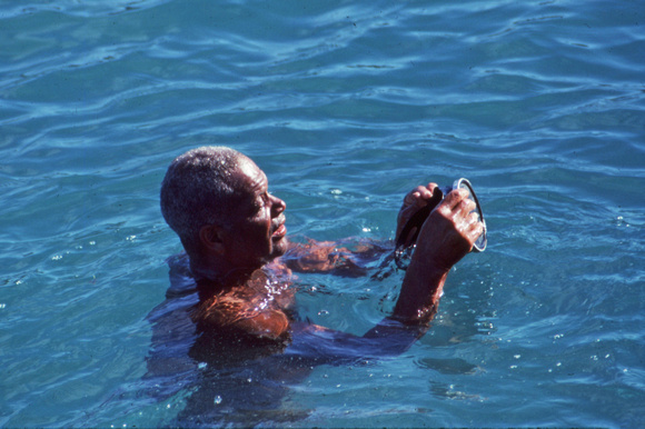 Man in water