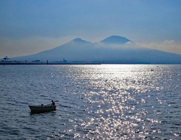 Naples bay and Vesuvius