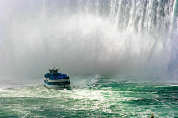 Boat near Niagara Falls