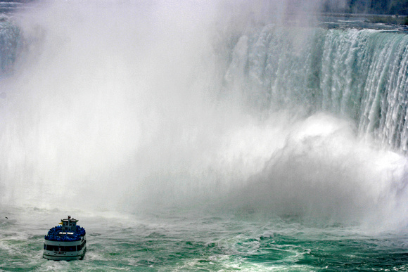 Niagara Falls and Boat