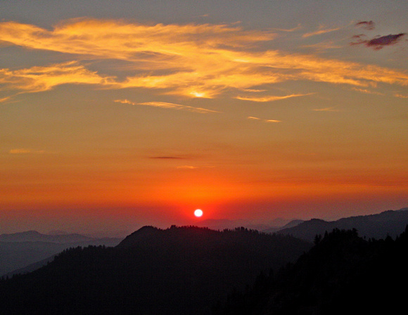 Sequoia NP Moro Rock sunset