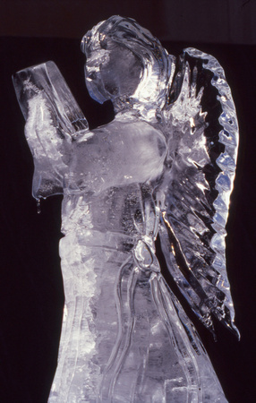 Ice sculpture of angel