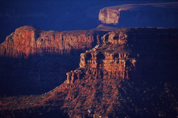 Grand Canyon cliffs and shadows