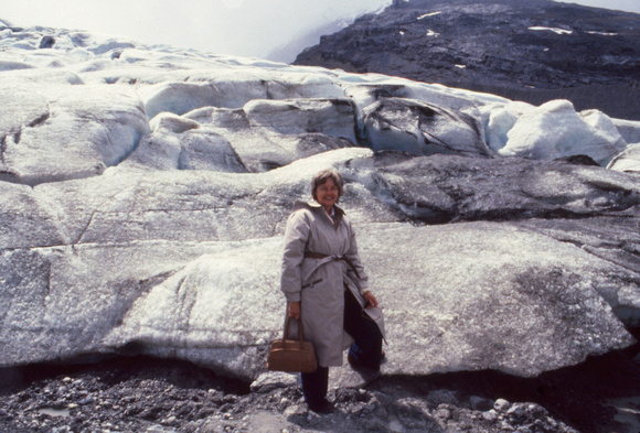 Pat and Athabasca Glacier