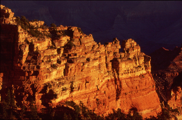 Illuminated cliff2
