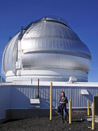 Hazel Muir & Gemini Observatory, Mauna Kea, Hawaii