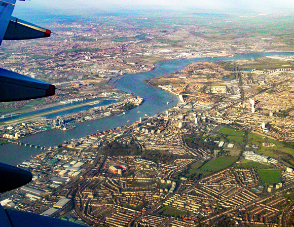 London Thames from air